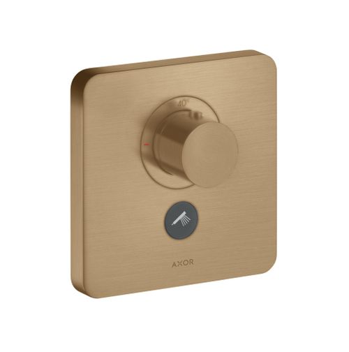 AXOR-HG-AXOR-ShowerSelect-Thermostat-HighFlow-Unterputz-softcube-fuer-1-Verbraucher-und-einen-zusaetzlichen-Abgang-Brushed-Bronze-36706140 gallery number 1